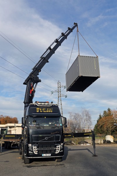 livraison bras de levage TLM Transports